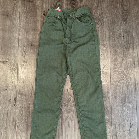 Vintage 60s Lady Lee Stretch Rider Women's High-Rise Denim Jeans - Size 24x29 - Picture 2 of 6